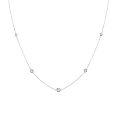 Diamond Bezel Strand Necklace Diamonds By The Yard Necklace, Diamonds By The Yard, Tiffany And Co Jewelry, 2024 Wishlist, Dainty Diamond Necklace, Bezel Necklace, Jewel Necklace, Bezel Set Diamond, Popular Jewelry