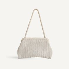 Le Sac – Bembien 70s Nostalgia, White Shoulder Bags, Beauty Sale, Woven Bag, Small Accessories, Womens Tote, White Bag, Handbags On Sale, Sales Gifts