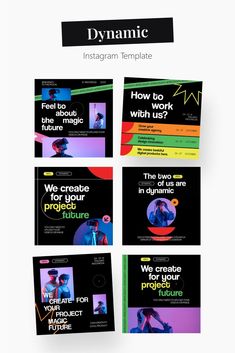 Dynamic Creative Instagram Social Media Template Instagram Branding Template, Motion Graphics Typography, Social Media Branding Design, Banner Design Inspiration, Instagram Banner, Instagram Theme Feed, Canvas Learning, Graphic Design Ads, Branding Template