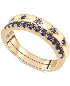 in stock Stack Rings, Macys Jewelry, Jewelry Watch, Sapphire Band, Stacking Bands, Thumb Rings, Stacking Rings, Gold Plated Sterling Silver, Jewelry Collection