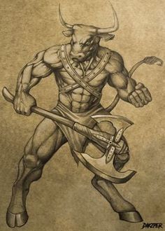 Displate is a one-of-a-kind metal poster designed to capture your unique passions. Sturdy, magnet mounted, and durable – not to mention easy on the eyes! Minotaur Drawing, Minotaur Tattoo, Man Drawing Easy, Minotaur Art, Saturday Cartoon, Bear Sketch, Viking Character, Man Drawing, Warrior Drawing