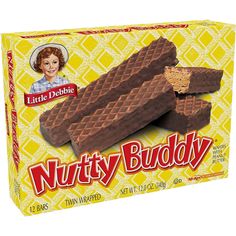 a box of nutty buddy chocolate candy