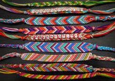 several different types of bracelets are shown in this collage, including one with beads and