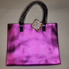 Tote Bag Fall Into Florals Metallic Purple/Magenta New With Tags Excellent Condition Will Ship Asap Trendy Purple Shopping Bag, Trendy Purple Bags For Shopping, Purple Party Tote Shoulder Bag, Purple Satchel Shoulder Bag For Shopping, Purple Evening Tote Bag, Chic Purple Shopping Bag, Chic Purple Shoulder Bag For Shopping, Purple Tote Shoulder Bag For Shopping, Trendy Lavender Shopping Bag