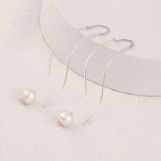 Style: Women Fashion Material: S925 Sterling Silver Pearl Type: Freshwater Pearl Pearl Color: White Pearl Size: 8mm Earring Length: 51.5mm Silver Pearl Drop Threader Earrings, Elegant Silver Threader Earrings For Gifts, Elegant Silver Dangle Threader Earrings, Elegant Silver Long Drop Threader Earrings, Elegant Sterling Silver Round Threader Earrings, Elegant Silver Sterling Threader Earrings, Elegant Sterling Silver Threader Earrings, Elegant Silver Threader Earrings With Pearl Drop, Elegant Sterling Silver Threader Earrings In Silver