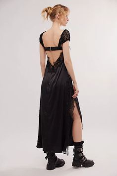 For Love & Lemons Casey Maxi Dress | Free People Chic Wedding Slip Dress With Lace Back, Elegant Maxi Slip Dress With Lace Trim, Maxi Length Lace Slip Dress With Lace Trim, Chic Maxi Slip Dress With Lace Trim, Chic Maxi-length Slip Dress With Lace Trim, Fitted Slip Dress With Lace Back For Evening, Fitted Lace Back Slip Dress For Evening, Elegant Backless Maxi Dress With Lace Trim, Elegant Lace Trim Backless Maxi Dress