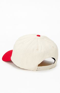 PacSun Exclusive! The Budweiser By PacSun Twill Logo Snapback Hat features a striking red and ivory design with an embroidered logo on the front panel. Complete with breathable eyelets and an adjustable snapback closure, this hat combines classic style with everyday comfort.


	Embroidery on the front
	Adjustable snapback closure
	Red details
	Breathable eyelets White Cotton Trucker Hat For Outdoor, Red Cotton Snapback Hat With Embroidered Logo, Cream Cotton Snapback Trucker Hat, Red Cotton Trucker Hat With Embroidered Logo, White Cotton Snapback Hat For Sports, Red Six-panel Cotton Baseball Cap, Red Cotton Six-panel Baseball Cap, Sporty Red Cotton Baseball Cap, Red Six-panel Cotton Hat