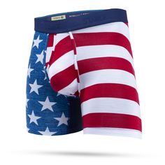 Stance is proud to present a pair of underwear as American as apple pie. And while The Fourth's good looks come compliments of Old Glory, its superior softness is courtesy of Stance's exclusive Butter Blend fabriction. Stand and salute in this 6-inch style!  In between sizes? Order one size up for the best fit. Longboards Surf, Complete Skateboards, Old Glory, Mens Vans, Boxer Briefs, The Four, Apple Pie, Men's Fashion, Pie