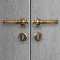 an image of two metal doors with locks