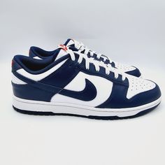 Thank You For Stopping By Our Store! We Highly Appreciate Your Business. Item For Sale: Nike Dunk Low Velarian Blue/White Sneakers Men's Size 11 Dd1391-400 Size: 11 Color: Blue White Sku: Dd1391-400 New With Box. Fast Shipping Via Usps. We Welcome Majority Of Reasonable Offers. Like/Watch Our Items For Special Offers Sent To You! Storage #Mo4nk65c1 Luxury Navy Low-top Basketball Shoes, Navy Casual Custom Sneakers With Rubber Sole, Navy Casual Custom Sneakers With Round Toe, Navy Low-top Slip-on Sneakers, Navy Lace-up Casual Custom Sneakers, Nike Vulcanized Sole Basketball Shoes, Nike Basketball Shoes With Vulcanized Sole, Navy Low-top Custom Sneakers With Rubber Sole, Nike Casual Slip-on Sneakers For Sports