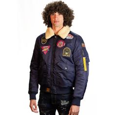 Indulge in extra statement-making aviation flare with the flight patch version of the original Top Gun® CWU-45P. This vintage-fashion spin gives the CWU-45P a traditional flight jacket appeal that will let you too feel like you just climbed out of the cockpit of a 1950s Air Force or Navy fighter jet. Details and features you’ll love: 100% nylon outer shell for protection from the elements Polyester interlining and quilting for warmth Removable faux fur collar for versatile fall-to-winter comfort