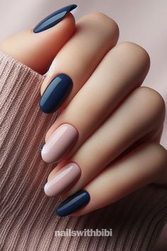 #GelNails #Manicure #AcrylicNails #NailArt #NailDesigns #NailInspiration #NailGoals #NailAddict #NailPolish #NailCare Blue And Nude Nail Designs, Simple Fall Gel Nails, Nail Ideas Color, Most Popular Nail Designs, Summer Nail Colors, Best Nails, Gel Nail Strips, Nude Nail Designs, Popular Nail Designs