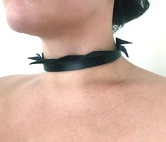 * Full grain leather  * 15 mm wide * Please see size chart in photos Leather Collar Necklace, Leather Choker Collars, Black Leather Choker, O Ring Choker, Choker Collar Necklace, Leather Chokers, Choker Collar, Leather Collar, Organza Gift Bags