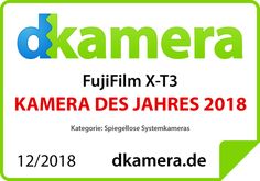 a green and white sign that says d'amera film x - 13 kamera des jahres 2018