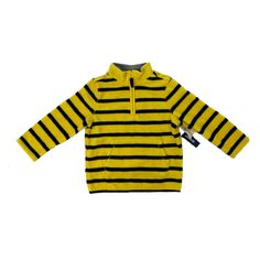 Toddler's Old Navy Bright Yellow And Navy Blue Sweatshirt/Pullover. It Includes A Quarter Zip Collar And A Large Pocket. This Is Really Soft And Fuzzy, Guaranteed To Keep The Little One's Warm. Let Me Know If You Have Any Questions Playful Yellow Sweater For Spring, Playful Yellow Sweater For Fall, Playful Yellow Long Sleeve Top, Yellow Long Sleeve Tops For Winter, Yellow Long Sleeve Winter Tops, Yellow Playful Tops For Playtime, Playful Yellow Tops For Playtime, Sherpa Lined Hoodie, Hooded Long Sleeve Shirt