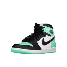 Experience ultimate style and comfort with the all-new Air Jordan 1 Retro High OG 'Green Glow'. Featuring a sleek white and black leather construction with a pop of green glow, these sneakers offer a bold and trendy look. With the iconic Nike Air branding, you'll also enjoy reliable performance and unmatched durability. Limit 1 per customer. Final sale. Multiple orders can be subject to all orders being canceled. No refunds or order cancellations. Discount codes not applicable. Air Jordan 1 Retro High Og, Air Jordan 1 Retro High, Air Jordan 1 Retro, Jordan 1 Retro High, Jordan 1 Retro, Discount Codes, Air Jordan 1, Jordan 1, Kid Shoes