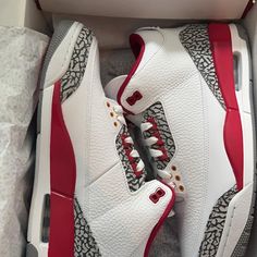 Deadstock 100% Authentic Purchased From Snkrs Size: 12 Jordan 3 Cardinal Red Outfit, Jordans 3 Retro, Cardinal Red 3s, Red Jordan 3, Jordan Sb Dunk Low, Jordans 2, Jordan 3 Red, Jordan 3 Cardinal Red, Jordans 3