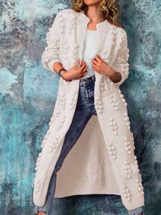 Long Sweater Coat, Cozy Coats, Gilet Long, Winter Vest, Colored Cardigans, Wardrobe Classic, Winter Cardigan, Chunky Cardigan, Estilo Chic