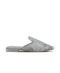 Who doesn’t love a dove? After all, a slip-on this comfortable is always in style. The chic pointed toe shares the spotlight with embroidered lace in an elegant intricate floral design. The brilliant pairs slide comfortably from glamorous soireés to festive brunches and back again. Luxurious pointed toe embroidered floral lace slide No-slip rubber sole for indoor + outdoor wear 7 layers of cloud-like comfort in every footbed Slip-on style with 15 mm heel | The Dove - Silver Lace Birdies Slides The Dove, 7 Layers, Silver Lace, Womens Slides, Effortless Chic, Outdoor Wear, Embroidered Lace, The Chic, Black Bird