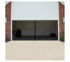 the garage door is open to let in light