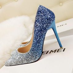 This fun and sparkly pump is sure to be a new fave in your shoe wardrobe. Bringing some 'bling' to your shoe collection and really making your outfit pop. Comes in three fabulous colors and features an approximate 3.5" heel. Pairs perfectly with jeans, pants, skirts, shorts, dresses, rompers and jumpsuits. Blue Party Heels With Rhinestones, Prom Heels With Glitter Accents And Pointed Toe, Blue High Heel Court Shoes For Party, Blue Round Toe Court Shoes For Party, Blue Glitter Heels For Evening, Blue Party Court Shoes With Round Toe, Blue Heels With Rhinestones And Round Toe, Blue Glitter Evening Heels, Blue Pointed Toe Heels With Rhinestones