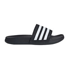 Whether for shower or the beach, these Adidas slides keep kids on the go with a quick-drying design. The bandage upper ensures a cozy fit, and the lightweight style is easy to pack up and take along. Every step stays comfortable thanks to a soft, contoured footbed.Closure Type: Slip-OnShoe Heel Height: FlatUpper/Outer Base Material: 100% SyntheticShoe Lining Material: SyntheticSole Material Content: 100% SyntheticToe Type: Open Toe, Round ToeHeel Style: Flat HeelCountry of Origin: Imported Lightweight Non-slip Slides, Sporty Slip-on Sandals For Beach, Non-slip Slide Slippers For Swimming, Breathable White Slides For Beach, White Breathable Slides For Beach, Slip-resistant Open Toe Slides For Beach, Sporty Open Toe Beach Slippers, White Non-slip Slides For The Beach, Summer Sports Slide Sandals