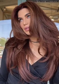 The Expensive Old Money Brunette (Gallery) | Rich Brunette Hair Color Trend 2024 | Expensive Brown Hair Aesthetic Inspo | Light brown hair | dark brown hair Red Brown Hair, Vlasové Trendy, Auburn Hair, Hair Inspiration Color