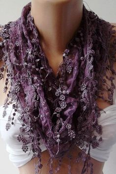 Γγρ│ Bel accessoire en prune, une de mes couleurs préférées. Teal Outfit, Cheap Stuff, Silk Satin Scarf, Purple Scarf, Satin Scarf, Purple Scarves, Scarf Silk, Grey Scarf, Purple Love