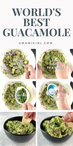 instructions to make guacamole in a bowl