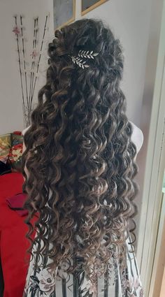 Curly Prom Hair, Curly Hair Braids, Curly Hair Tutorial, Big Curly Hair, Ethnic Hairstyles, Curly Hair Extensions