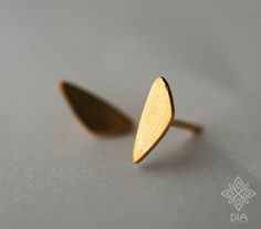 Gold Rose Earrings, Gold Studs Earrings, Unique Studs, Minimalist Earrings Gold, Stud Earrings Unique, Minimal Earrings, Geometric Studs, Minimalist Studs, Solid Gold Earrings