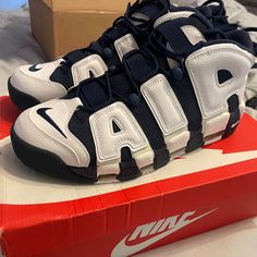 Brand New 100% Authentic Size 13 Nike Air More Uptempo Olympic. I Purchased These In 2016 And Still Have The Original Receipt. There Are In Perfect Condition. Uptempo Outfit, Nike More Uptempo, Red Air Max, Nike Uptempo, Nike Air Uptempo, Air Nike, Nike Air Flight, Flyknit Racer, Nike Air More Uptempo