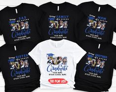 Custom Proud Family Shirts,Group 2024 Grad Tees,Graduation Squad Tee,Graduation 2024,Matching Grad Shirt,Senior 2024 Shirt,Graduation Gifts 🎁This shirt is perfect for Graduation or even Family Graduation shirts! You will love how soft and comfortable it is! ✔Message me for custom listings for long sleeve, crew neck sweatshirts and hoodies. Let me know color and style and sizes you would like so I can look up availability. ✔Free shipping on orders $35 or more ✔High quality and super soft, comfortable shirt. Made with top-of-the-line vinyl and pressed with a professional grade heat press. ✔Please check all color and size charts before place the order. Since all shirts are custom made based on your selection, I don't accept return or exchange unless there is an issue with your order. ✔We're Family Graduation Shirts, Graduate Gifts, Graduation Shirts For Family, Grad Shirts, Proud Family, Graduation 2024, High School Graduation Gifts, 2024 Graduation, Graduation Shirts