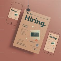 Programmer Hiring Flyer Set Design Inspo