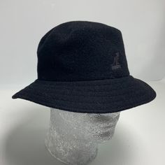 Amazing Kangol Hat Made In Taiwan Material: -Main: 60% Wool, 40% Modacrylic -Headband: 100% Nylon Casual Adjustable Wool Cloche Hat, Casual Wool Bucket Hat With Curved Brim, Casual Wool Bucket Hat, Casual Wool Cloche Hat With Short Brim, Classic Black Felt Hat For Outdoors, Classic Black Felt Hat For Outdoor Wear, Classic Black Felt Hat For Outdoor, Black Wool Hat With Short Brim, Adjustable Wool Bucket Hat