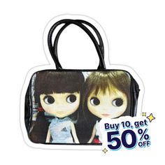 Decorate laptops, Hydro Flasks, cars and more with removable kiss-cut, vinyl decal stickers. Glossy, matte, and transparent options in various sizes. Super durable and water-resistant. Blythe Dolls Cute, Silly Trinkets, Doll Purse, Printing Stickers, Animation Design, Aesthetic Stickers, Blythe Doll, Blythe Dolls, Sticker Design