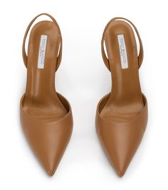 Meet Alexis, the refined pointed-toe stiletto heel that your wardrobe needs. Featuring a pared-back design and timeless silhouette, this heel pairs seamlessly with any outfit, elevating your style to a polished and sophisticated level. -Material: Leather -Sole: Man-made -Fit: True to Size -Toe-shape: Point -Features: Slingback Design -Heel: 10.5cm Best Work Heels, Tan Heels Outfit Work, Pointy Toe Heels Outfit, Tan Heels Outfit, Winter Shoes For Women Work, Fall Dress Shoes, Professional Shoes Women, Shoes Reference, Low Heel Dress Shoes