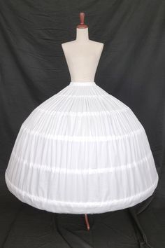 Large heavy duty petticoat with tie on lace up waist and 5 metal hoops. Perfect for heavy quinceanera dresses and ball gowns. Small, medium, and extra-large petticoats also available in my store. One size fits all. White Ball Gown Petticoat With Cancan, White Ball Gown Petticoat In Crinoline, White Voluminous Tiered Petticoat, White Voluminous Crinoline Petticoat, Vintage Full Voluminous Petticoat, Formal Occasion Dress, Quinceanera Dresses, Formal Occasion, Petticoat