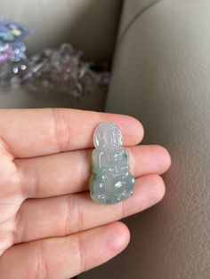 "🌈 Guan Yin Jadeite Pendant for necklace, Icy Light Green & Green 🌷 Untreated Natural Jadeite/ Grade A Jade/ Certified 🌷 Jade from Myanmar/ Burma 🌷 100% handmade carving 🌷 Dimensions : 33.9 x 19.9 x 6 mm 🌷 Color : Light Green & Green 🌷 Free standard shipping from Hong Kong with tracking provided 🌷 Take approximately 7-21 days to arrive worldwide ❤️ In Chinese Culture: Young people wear jade pendant will have a prosperous life, attracts good luck and friendship Old people wear jad Green Amulet Crystal Pendant Necklace, Green Amulet Pendant Crystal Necklace, Green Pendant Crystal Amulet Necklace, Spiritual Jade Crystal Necklaces With Round Shape, Jade Gemstone Amulet Necklace, Jade Gemstone Amulet Necklaces, Jade Amulet Necklaces With Gemstones, Oval Spiritual Carved Necklaces, Jade Pendant Crystal Necklace For Jewelry Making