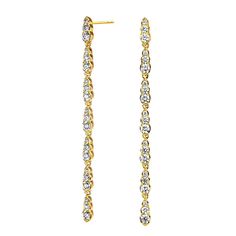 Created in 18 karat yellow gold Champagne diamonds 1.40 cts approx Limited edition Coral Drop Earrings, Yellow Gold Drop Earrings, Oxidized Silver Earrings, Gold Champagne, White Gold Set, Diamond Dangle Earrings, Bezel Set Diamond, Brown Diamond, Champagne Diamond