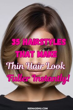 Discover the best hairstyles to make thin hair look instantly fuller! Boost volume and confidence with these expert-approved looks. Perfect for fine hair! #HairstylesForThinHair #VolumeBoost #HairTips #FineHairSolutions #HairGoals"