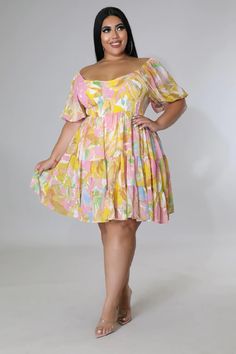 Semi-stretch dress Off shoulder Short sleeves Underling No closure 100% polyester Hand wash cold Model is wearing a 2X Bohemian Party, Casual Dresses Plus Size, Special Event Dresses, Dress Off Shoulder, Spring Beauty, Dresses Plus Size, Beauty Dress, Ladies Dress, Plus Size Womens Clothing