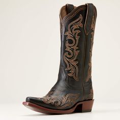 Ariat Black Boots Women's, Graphic Tee And Jeans, Boot Jewelry, Western Boot, Romantic Dress, Goodyear Welt, Dress And Heels, Cowgirl Boots, Western Style