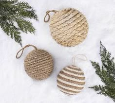 Shatterproof Rustic Forest Ornament Sets