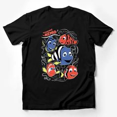 Finding Nemo T-Shirt, Disney Pixar Fish Cartoon, Kids and Adult Sizes Male T-Shirt Custom graphic T-Shirt.Customize your color Disney Crew Neck T-shirt With Sublimation Print, Fish Cartoon, Theme Park Outfits, Typography Shirts, Funny Shirt Sayings, Finding Nemo, Cartoon T Shirts, Casual Summer Shirts, Friends Shirt