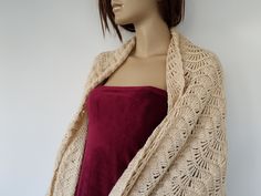 "This lovely Shawl is the perfect accessory for your Wedding to give you a little cover over your gown or can make a perfect bridesmaid Proposal Gift as well. This shawl is hand crocheted from a soft glitter mix anti pilling yarn Ready to ship in 1 0 business days Bridesmaid sets are welcome. Please contact for details and color availability. Dimension 170 cm long ( 67\") 51 cm wide ( 20\") Material 5% glitter, 95% acrylic Color Dark Cream Handmade in a Smokeless Environment with special care Re Crochet Lace Shawl For Wedding, Elegant One Size Lace Shawl, Elegant One-size Lace Shawl, Elegant Crochet Shawl For Wedding, Fitted Bohemian Shawl For Wedding, Wedding Crochet Lace Shawl, Handmade Beige Shawl For Wedding, Wedding Lace Crochet Shawl, Handmade One Size Shawl For Weddings