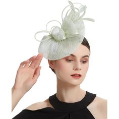 Polyester & Feather Clip Closure Hand Wash Only Fascinator Headbands For Women, 100% Handmade Removeable Headband And Hair Clip Help You To Wear It Versatility And Hold It In Place. You Can Style Your Hair Like A Bun Or Place It Further Towards Your Face. Elegant Fascinator Hats For Women Various Occasions. A Great Pillbox Fascinator Headband For Wedding, Tea Party, Cocktail, 1920s Gatsby Party, Church, Easter, Race, Carnivals, Halloween, High Teas, Horse Racing, Festival, Victoria Costume And O Church Tea Party, Victoria Costume, Pillbox Fascinator, Elegant Fascinator, Headband For Wedding, Wedding Tea Party, Sinamay Fascinator, Black Hair Clips, Hat Flower