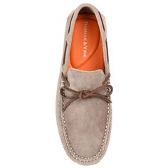 The Sadler loafer by Thomas & Vine is versatile as it is comfortable. This slip-on moccasin style is crafted with genuine suede and supportive 8 mm Tru Comfort Foam footbed. A moc-toe leather tie and modern EVA outsole complete this sleek but easy look. At Thomas & Vine we've aimed to offer well-made authentic leather shoes that strike a winning balance between sophistication and attainable pricing. Brown Suede Slip-on Boat Shoes, Suede Slip-on Boat Shoes With Suede Lining, Brown Suede Loafers With Cushioned Footbed, Suede Moccasins With Cushioned Footbed, Comfortable Brown Suede Loafers, Suede Moccasins With Cushioned Footbed And Moc Toe, Brown Suede Moccasins With Cushioned Footbed, Suede Loafers With Cushioned Footbed And Moc Toe, Suede Slip-on Moccasins With Cushioned Footbed