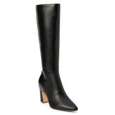 Coconuts By Matisse Willow Knee-High Boot A vegan pointed toe knee high boot that is perfect for any outfit.       Black, natural, brown      5.5-11M     Side zip     Pointed toe     Sculpted heel     Faux suede     Manmade sole     Approx. 3" heel height     Approx. .0625" platform height     Approx. 15.5" shaft height     Approx. 14.5" topline circumference     Textline lining     Padded insole Chic Pointed Toe Knee-high Boots, Fall Wide Calf Pointed Toe Knee-high Boots, Office Knee-high Boots With Pointed Toe, Chic Fitted Snip Toe Knee-high Boots, Pointed Toe Knee-high Boots For Fall Workwear, Wide Calf Pointed Toe Knee-high Boots For Office, Fitted Knee-high Boots With Stacked Heel And Almond Toe, Knee-high Boots With Pointed Toe For Fall, Chic Fitted Knee-high Boots With Snip Toe