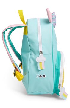 Friendly animal face invites smiles on a playful, practical backpack for on-the-go fun. Style Name:Skip Hop Zoo Pack Backpack (Kids). Style Number: 276791. Playful Outdoor Backpack, Fun Travel Backpack With Zipper Closure, Playful Nylon School Bag, Playful Nylon Backpack, Playful Backpack For End Of School Year Outdoor Use, Playful Nylon Bags For Back To School, Cute Summer Travel Backpack, Playful Nylon Bags, Cute Backpack With Zipper Pocket